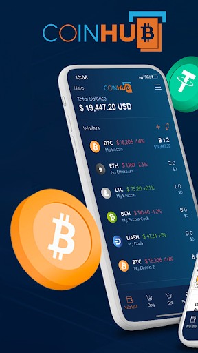 Android application Coinhub Bitcoin Wallet screenshort