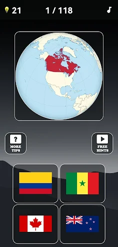 World Map Country Quiz - Screenshot 2