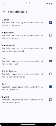 Lebensmittel Inhaltsstoffe Screenshot 2 - AppWisp.com