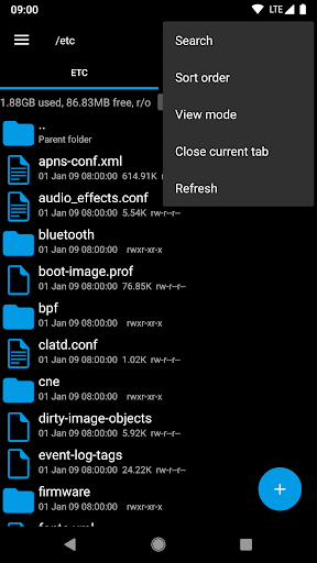 Screenshot Root Explorer