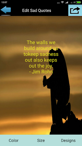 Sad Quotes Screen 2