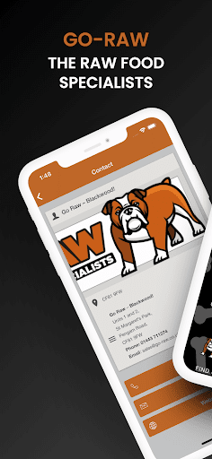 Android application Go Raw! screenshort
