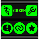 Green and Black Icon Pack APK