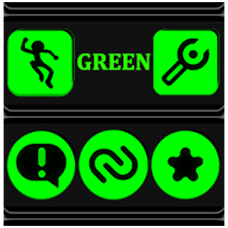 Green and Black Icon Pack apk