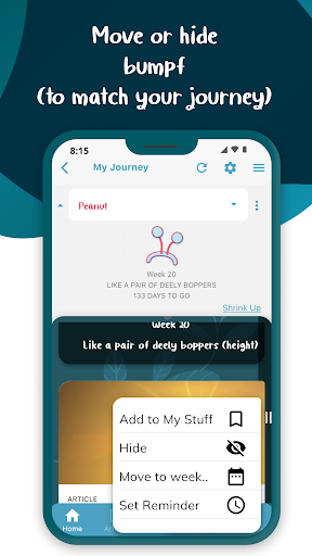 bumpf : Pregnancy & Baby+ App Screen 3