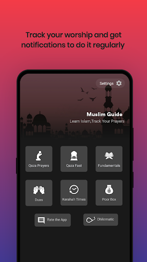 Android application Muslim Assistant - Salah, Dua screenshort