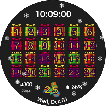 Android application Christmas Advent Calendar screenshort
