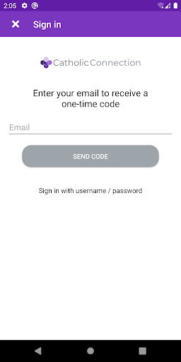 Android application TouchPoint Catholic Parish screenshort
