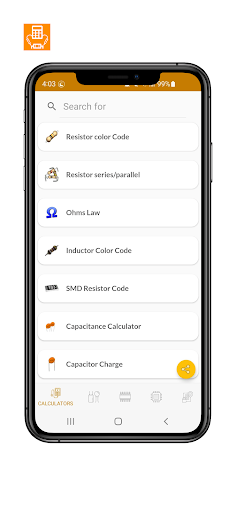Android application ElectroTools - Electronics Kit screenshort