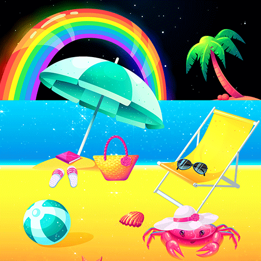 Colorful Beach - Wallpaper logo