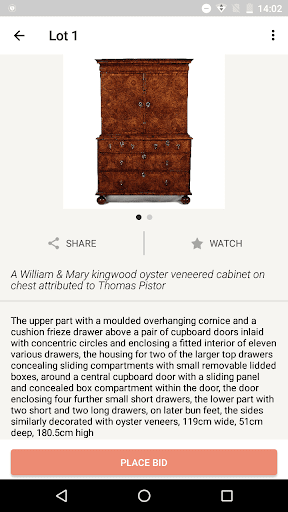 The Pedestal Auctions Screen 3