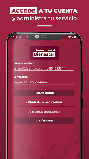 Android application Internet para el bienestar screenshort