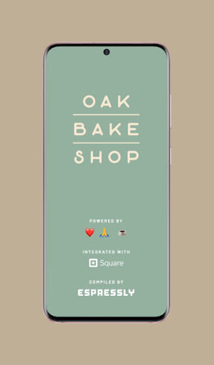 Android application Oak Bakeshop screenshort