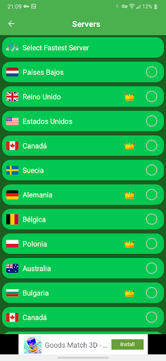 Android application Secure and Fast VPN screenshort
