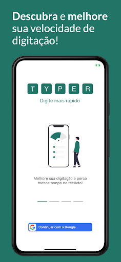 Android application Typer - Digite mais rápido screenshort