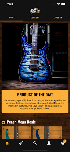 Android application Peach Guitars screenshort