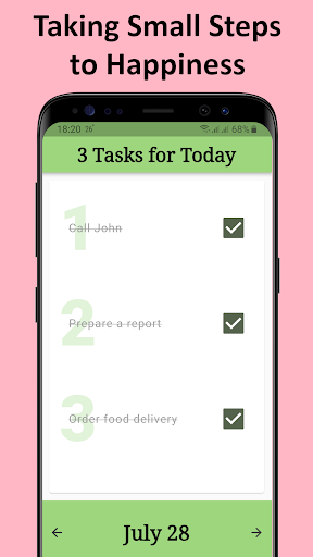 3 Tasks for Today Screen 3
