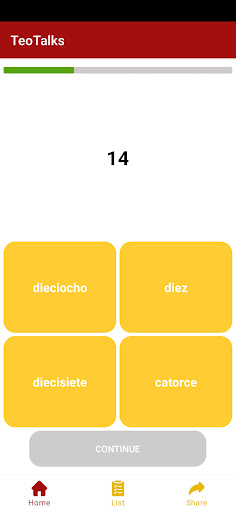 Teo Talks: Spanish Numbers Screen 3