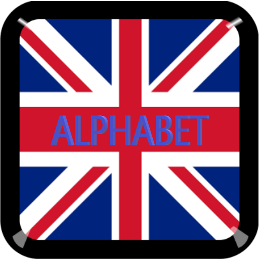 English alphabet and number logo