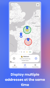 Circle distance app MapCircle