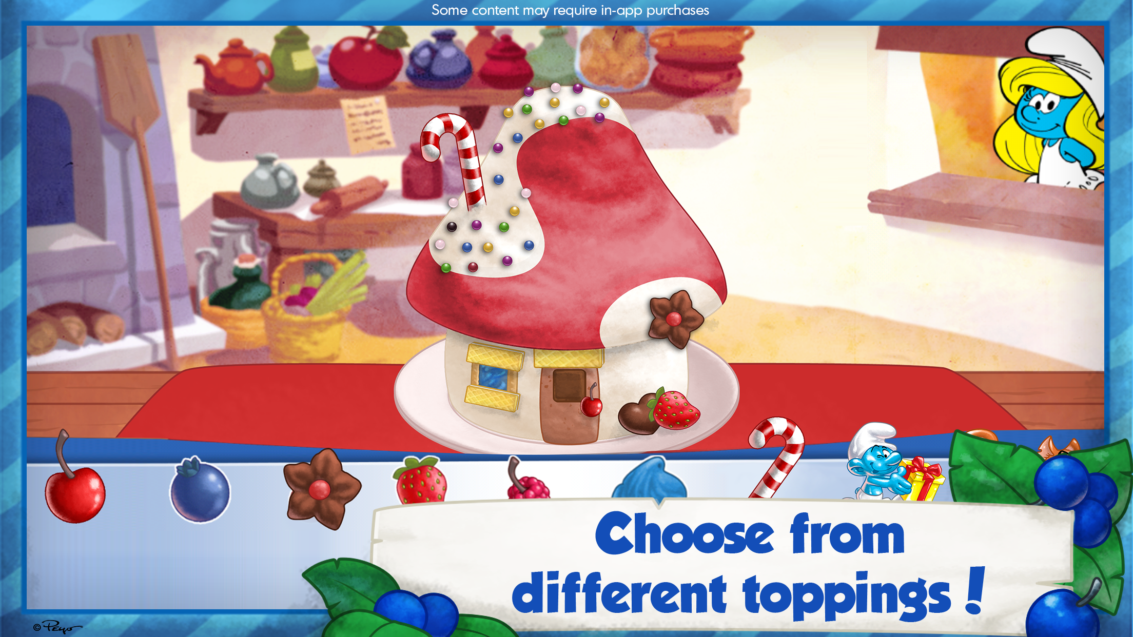 Android application The Smurfs Bakery screenshort