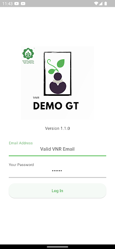 Android application VNR Demo GT screenshort