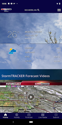 Android application Post Bulletin StormTRACKER screenshort