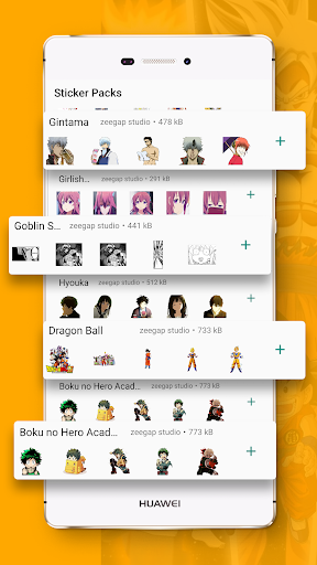 Anime Stickers u2013 WAStickerApps for WhatsApp 1.2 Screenshots 1