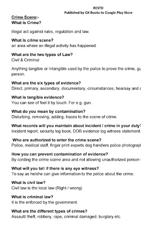 Android application Dubai Security Interview Guide screenshort