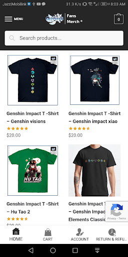 Genshin Impact store