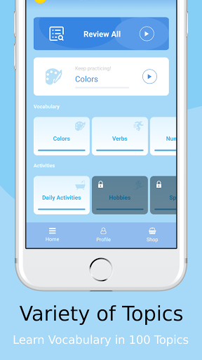 Android application Build & Learn German Vocabular screenshort