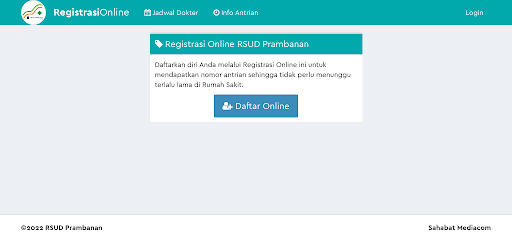 Android application RSUD Prambanan screenshort