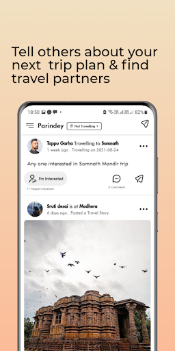 Parindey - Find Travel Partner Screen 2