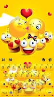 screenshot of Funny Yellow Emojis Keyboard B