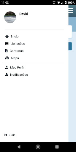 Android application SOL-Fornecedores screenshort