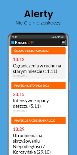 Android application Krosno24 screenshort