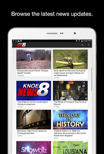 Screenshot of KNOE News