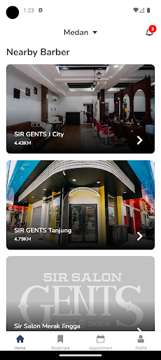 Android application Sir Gents screenshort