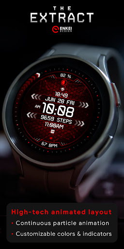 Android application The EXTRACT digital watch face screenshort