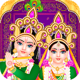 Lord Radha Krishna Live Temple icon