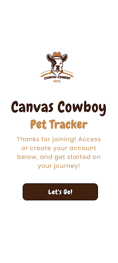 Android application Canvas Cowboy Pet Tracker screenshort