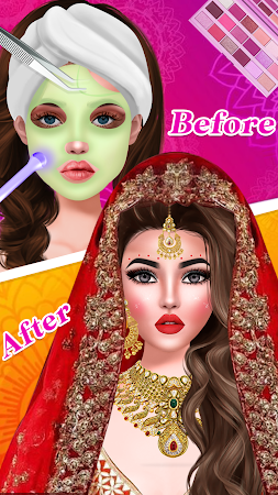 Game screenshot Indian Bridal Dress up Makeup apk download