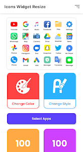 Icons Widget Resize