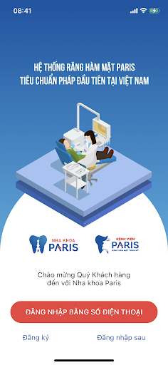 Android application Nha Khoa Paris screenshort