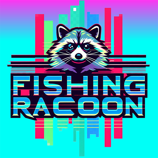 Fishing Raccoon logo