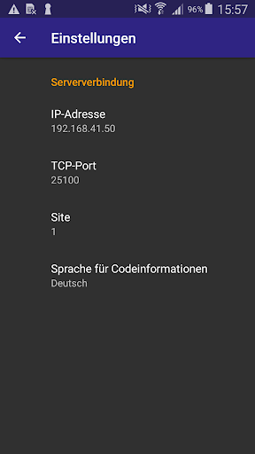 b+b Trace Code-Info Screen 2