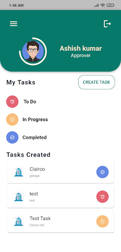 Android application Clairco FOA screenshort