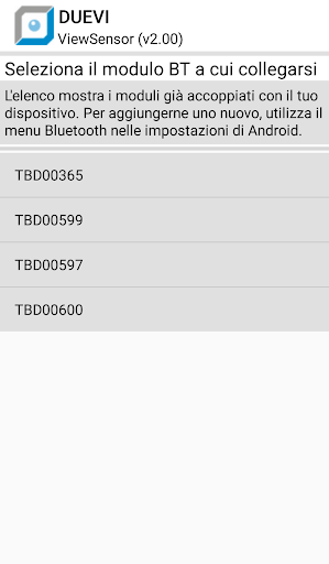 Android application View Sensor screenshort