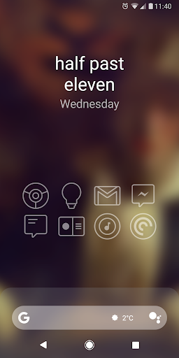 Android application Fuzzy Clock Widget screenshort