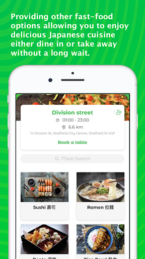 Android application lets sushi screenshort